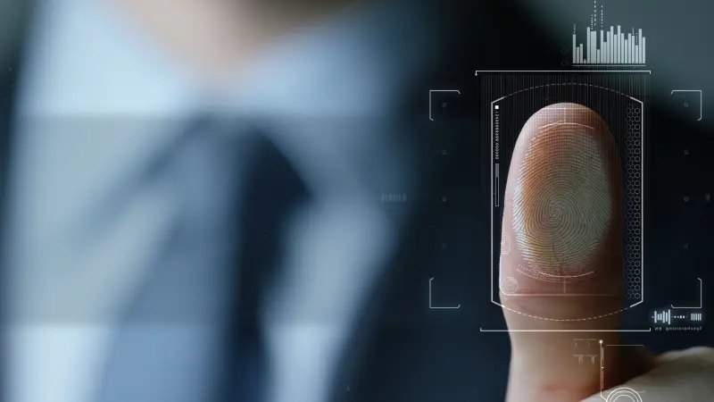 Fingerprint authentication on a biometric reader