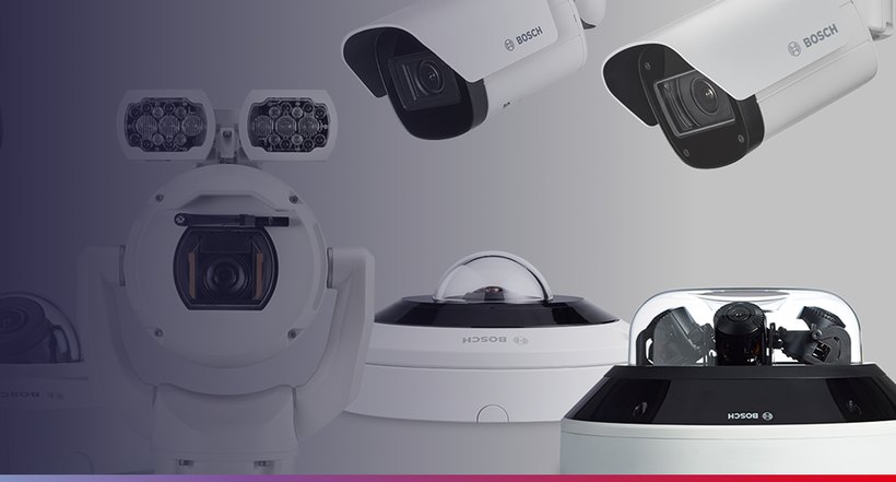 Range of Bosch dome and bullet cameras