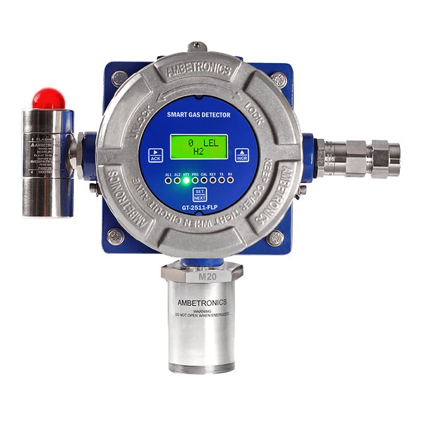 Flameproof smart gas detector with alarm beacon