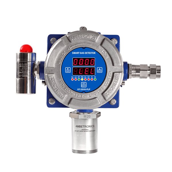 Flameproof gas detector for hydrogen